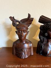 MaxSold Auction: Vintage Pair of Teak Signed Balinese Sculptures Bookends - Los Altos (California, USA) SELLER MANAGED Estate Sale Online Auction - Newcastle Drive