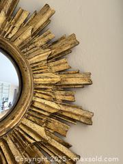 MaxSold Auction: Vintage Palladio Italian Renaissance Gilded Sunburst Convex Mirror Wall Hanging - Los Altos (California, USA) SELLER MANAGED Estate Sale Online Auction - Newcastle Drive