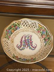 MaxSold Auction: Vintage Royal Bavaria Marie Antoinette Dresden’s Art Carl Schumann Reticulated Bowl - Los Altos (California, USA) SELLER MANAGED Estate Sale Online Auction - Newcastle Drive