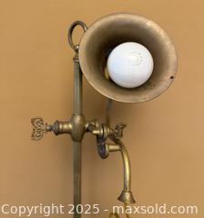 MaxSold Auction: Vintage Underwriters Laboratories Portable Brass Adjustable Library Table Lamp - Los Altos (California, USA) SELLER MANAGED Estate Sale Online Auction - Newcastle Drive