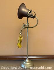 MaxSold Auction: Vintage Underwriters Laboratories Portable Brass Adjustable Library Table Lamp - Los Altos (California, USA) SELLER MANAGED Estate Sale Online Auction - Newcastle Drive