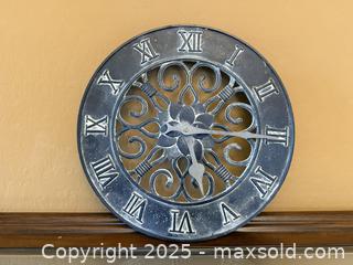 MaxSold Auction: Vintage Verdigris Wall Clock - Los Altos (California, USA) SELLER MANAGED Estate Sale Online Auction - Newcastle Drive