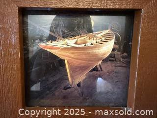 MaxSold Auction: Vintage Wall Art Decor: Framed Photo of Traditional Wooden Boat - Los Altos (California, USA) SELLER MANAGED Estate Sale Online Auction - Newcastle Drive