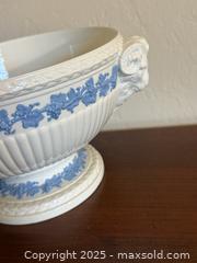 MaxSold Auction: Vintage Wedgwood Embossed Queensware Ceramic "Lavender on Cream" Rams Head Footed Bowl - Los Altos (California, USA) SELLER MANAGED Estate Sale Online Auction - Newcastle Drive