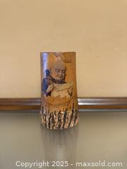 MaxSold Auction: Vintage Wood Folk Art Monk Friar Beer Stein Marquette Michigan Adirondack Style  - Los Altos (California, USA) SELLER MANAGED Estate Sale Online Auction - Newcastle Drive