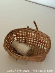 MaxSold Auction: Vintage Wooden Miniature Dollhouse Basket & Milk Bottle - Los Altos (California, USA) SELLER MANAGED Estate Sale Online Auction - Newcastle Drive