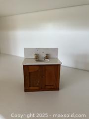 MaxSold Auction: Vintage Wooden Miniature Dollhouse Furniture: Sink - Los Altos (California, USA) SELLER MANAGED Estate Sale Online Auction - Newcastle Drive