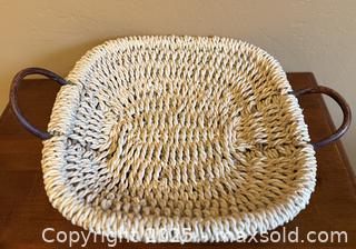 MaxSold Auction: Vintage Woven Wicker Basket - Los Altos (California, USA) SELLER MANAGED Estate Sale Online Auction - Newcastle Drive