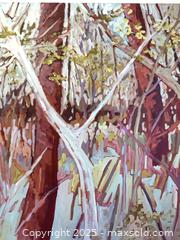 MaxSold Auction: Original Sue Tupy Landscape “Beaver Valley Reds” - The Blue Mountains (Ontario, Canada) PARTNER MANAGED Estate Sale Online Auction - Pyatt Court