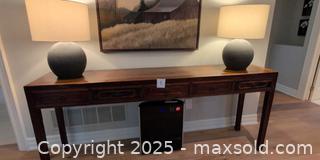 MaxSold Auction: Stunning Elm Antique-Style Altar or Console Table with Dovetail Joints - The Blue Mountains (Ontario, Canada) PARTNER MANAGED Estate Sale Online Auction - Pyatt Court