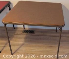 MaxSold Auction: 2 Vintage Card Tables B - London (Ontario, Canada) PARTNER MANAGED Downsizing Online Auction - Ford Crescent