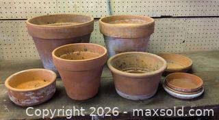 MaxSold Auction: Terracotta Flower Pots and Plates B - London (Ontario, Canada) PARTNER MANAGED Downsizing Online Auction - Ford Crescent