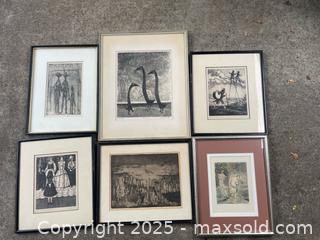 MaxSold Auction: Collection of strange old etchings  - San Jose (California, USA) SELLER MANAGED Estate Sale Online Auction -  Bennett Way