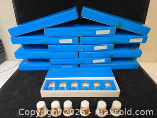 MaxSold Auction: 12 complete sets of miniature thimbles featuring teddy bear designs, packaged in blue boxe - Toronto (Ontario, Canada) SELLER MANAGED Reseller Online Auction - Dartmoor Drive