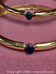 MaxSold Auction: collection of gold-tone plated bangles with various colored crystals - Toronto (Ontario, Canada) SELLER MANAGED Reseller Online Auction - Dartmoor Drive