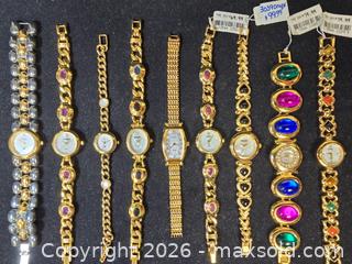 MaxSold Auction: collection of vintage ladies' watches, primarily featuring gold-tone finishes with various - Toronto (Ontario, Canada) SELLER MANAGED Reseller Online Auction - Dartmoor Drive