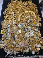 MaxSold Auction: large, assorted bulk lot of costume jewelry, primarily featuring gold-tone pieces along wi - Toronto (Ontario, Canada) SELLER MANAGED Reseller Online Auction - Dartmoor Drive