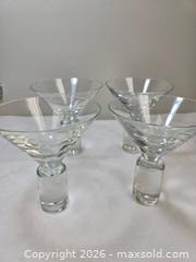 MaxSold Auction: set of Sasaki Colonnade crystal martini glasses - Toronto (Ontario, Canada) SELLER MANAGED Reseller Online Auction - Dartmoor Drive