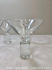 MaxSold Auction: set of Sasaki Colonnade crystal martini glasses - Toronto (Ontario, Canada) SELLER MANAGED Reseller Online Auction - Dartmoor Drive