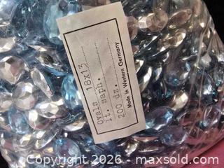 MaxSold Auction: vintage 18x13mm oval glass stones made in Western Germany, described as "light sapphire" c - Toronto (Ontario, Canada) SELLER MANAGED Reseller Online Auction - Dartmoor Drive