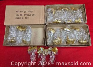 MaxSold Auction: vintage acrylic grape cluster figurines, likely mid-century modern home decor items - Toronto (Ontario, Canada) SELLER MANAGED Reseller Online Auction - Dartmoor Drive
