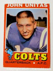 MaxSold Auction: 1971 JOHN UNITAS TOPPS FOOTBALL CARD - Kingston (Ontario, Canada) SELLER MANAGED Downsizing Online Auction - Rosemund Crescent