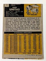 MaxSold Auction: 1971 JOHN UNITAS TOPPS FOOTBALL CARD - Kingston (Ontario, Canada) SELLER MANAGED Downsizing Online Auction - Rosemund Crescent