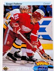 MaxSold Auction: 1991 SERGEI FEDOROV YOUNG GUNS ROOKIE CARD - Kingston (Ontario, Canada) SELLER MANAGED Downsizing Online Auction - Rosemund Crescent