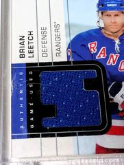 MaxSold Auction: 2003 BRIAN LEETCH GAME JERSEY SWATCH LIMITED TO 599 - Kingston (Ontario, Canada) SELLER MANAGED Downsizing Online Auction - Rosemund Crescent