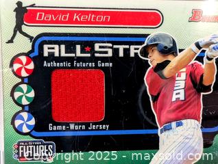MaxSold Auction: 2004 DAVID KELTON GAME WORN JERSEY SWATCH BASEBALL CARD - Kingston (Ontario, Canada) SELLER MANAGED Downsizing Online Auction - Rosemund Crescent
