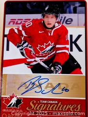 MaxSold Auction: BRAYDEN SCHENN HAND SIGED TEAM CANADA HOCKEY CARD - Kingston (Ontario, Canada) SELLER MANAGED Downsizing Online Auction - Rosemund Crescent
