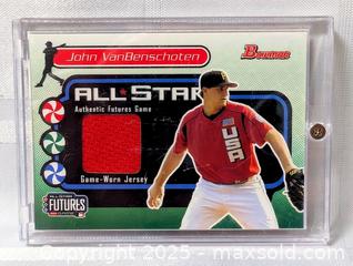 MaxSold Auction: JOHN VANBENSCHOTEN GAME WORN JERSEY SWATCH BASEBALL CARD - Kingston (Ontario, Canada) SELLER MANAGED Downsizing Online Auction - Rosemund Crescent