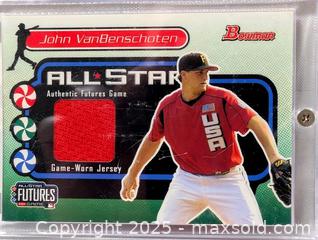 MaxSold Auction: JOHN VANBENSCHOTEN GAME WORN JERSEY SWATCH BASEBALL CARD - Kingston (Ontario, Canada) SELLER MANAGED Downsizing Online Auction - Rosemund Crescent