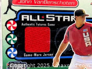 MaxSold Auction: JOHN VANBENSCHOTEN GAME WORN JERSEY SWATCH BASEBALL CARD - Kingston (Ontario, Canada) SELLER MANAGED Downsizing Online Auction - Rosemund Crescent