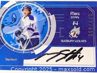 MaxSold Auction: MARC STAAL HAND SIGNED LIMITED EDITION HOCKEY CARD - Kingston (Ontario, Canada) SELLER MANAGED Downsizing Online Auction - Rosemund Crescent