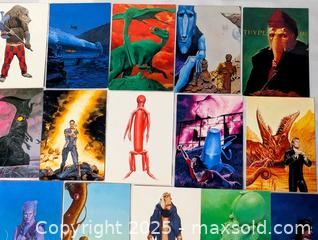 MaxSold Auction: THE ALIEN WORLD OF WAYNE BARLOWE COLLECTOR CARDS - Kingston (Ontario, Canada) SELLER MANAGED Downsizing Online Auction - Rosemund Crescent
