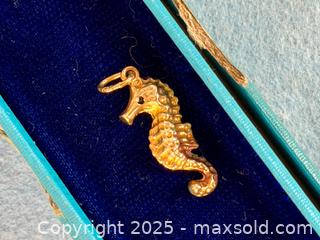 MaxSold Auction: 14k Gold 'Seahorse' Charm - Hamilton (Ontario, Canada) SELLER MANAGED Estate Sale Online Auction - Gertrude Street