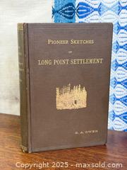 MaxSold Auction: 1898 E. A. Evans - Long Point Settlement - Antique Book - Hamilton (Ontario, Canada) SELLER MANAGED Estate Sale Online Auction - Gertrude Street