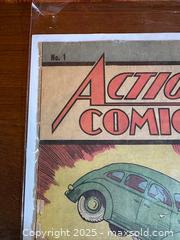 MaxSold Auction: 1976 Sugarbread 'Action Comics #1' Reprint Comic - Hamilton (Ontario, Canada) SELLER MANAGED Estate Sale Online Auction - Gertrude Street
