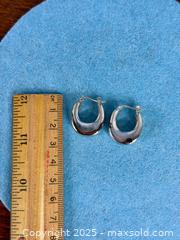 MaxSold Auction: Sterling Silver 'Chunky' Oblong Hoop Earrings - Hamilton (Ontario, Canada) SELLER MANAGED Estate Sale Online Auction - Gertrude Street
