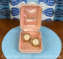 MaxSold Auction: Sterling Silver + Majorca Pearl Earrings - Hamilton (Ontario, Canada) SELLER MANAGED Estate Sale Online Auction - Gertrude Street