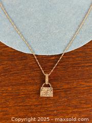 MaxSold Auction: Sterling Silver Necklace + Rhinestone Purse Pendant - Hamilton (Ontario, Canada) SELLER MANAGED Estate Sale Online Auction - Gertrude Street