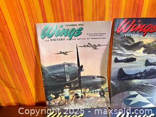 MaxSold Auction: Vtg 1940's (WWII) Wings Magazine For The Air Force - Hamilton (Ontario, Canada) SELLER MANAGED Estate Sale Online Auction - Gertrude Street