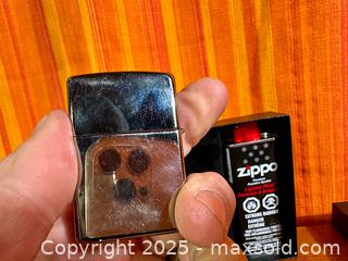 MaxSold Auction: Zippo Full Sized High Polish Chrome Lighter Gift Set "Donnie" - Hamilton (Ontario, Canada) SELLER MANAGED Estate Sale Online Auction - Gertrude Street