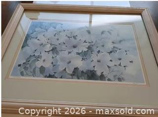 MaxSold Auction: Framed Limited-Edition Floral Lithograph, Cascade of Color (1990) ***PLUS 2 NEW CANVAS - Vancouver (British Columbia, Canada) SELLER MANAGED Downsizing Online Auction - Shaughnessy Street            