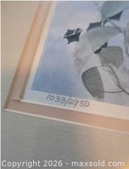 MaxSold Auction: Framed Limited-Edition Floral Lithograph, Cascade of Color (1990) ***PLUS 2 NEW CANVAS - Vancouver (British Columbia, Canada) SELLER MANAGED Downsizing Online Auction - Shaughnessy Street            