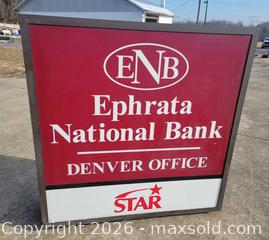 MaxSold Auction: Ephrata National Bank Sign  - East Cocalico Township (Pennsylvania, USA) SELLER MANAGED Downsizing Online Auction - Stevens Road                   