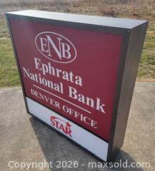 MaxSold Auction: Ephrata National Bank Sign  - East Cocalico Township (Pennsylvania, USA) SELLER MANAGED Downsizing Online Auction - Stevens Road                   