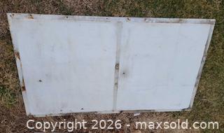 MaxSold Auction: Large Vintage Hand Painted Metal B&J Disposal Sign #1 - East Cocalico Township (Pennsylvania, USA) SELLER MANAGED Downsizing Online Auction - Stevens Road                   