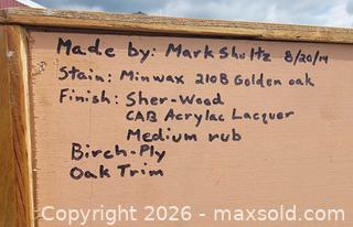 MaxSold Auction: Large Wooden Storage Cabinet Cubby Hole Shelf Handmade - East Cocalico Township (Pennsylvania, USA) SELLER MANAGED Downsizing Online Auction - Stevens Road                   